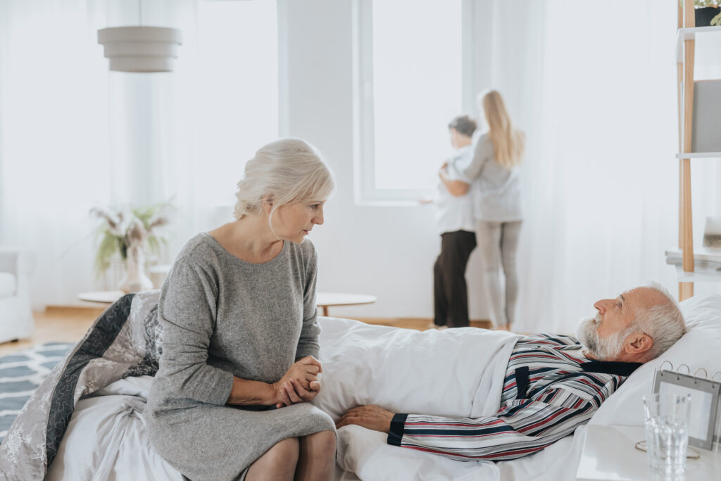Supprting sick husband